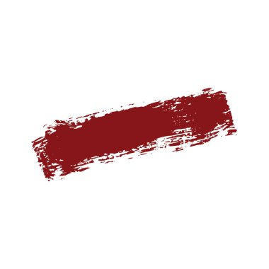 Kırmızı Grunge Boya Fırçası