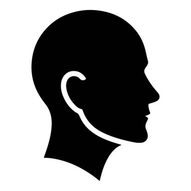 Gömlek silueti giyen erkek profili