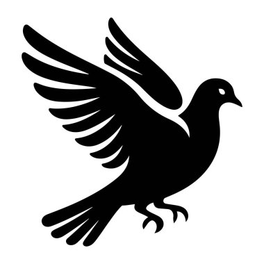 Güvercin Silüeti Vektör Fotoğrafları, Resimler ve Resim