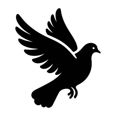 Güvercin Silueti Resim Çizimi