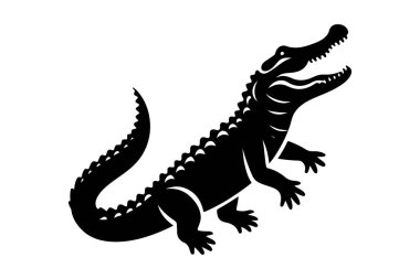 Timsah silueti yüksek çözünürlüklü stok fotoğrafçılığı ve görüntüleri