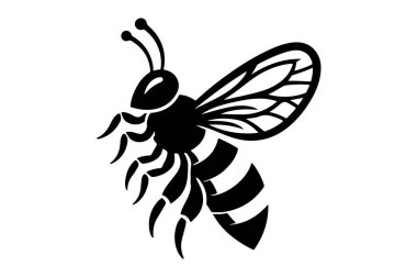 Arı silueti sanat Kraliyet Serbest Vektör Görüntüsü 