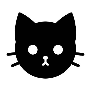 kedi simgesi vektör illüstrasyonu