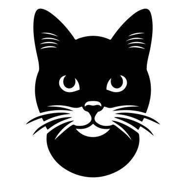 kedi simgesi vektör illüstrasyonu