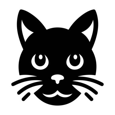 kedi simgesi, vektör illüstrasyonu