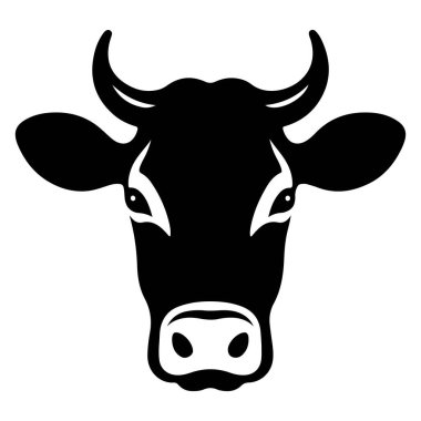 inek vektör silueti çizimi