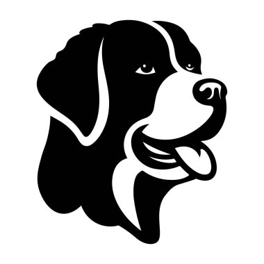 siyah labrador retriever, vektör illüstrasyonu