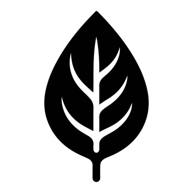bitki yaprağı simgesi, basit biçim