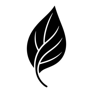 Yaprak simgesi, vektör illüstrasyonu