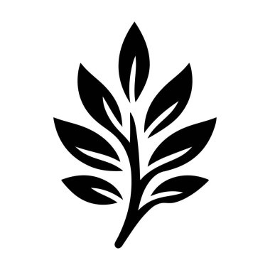 Şeffaf bir arkaplanda yaprak vektör çizimi. Birinci kalite semboller. Konsept ve grafik tasarım için ince çizgi simgesi.