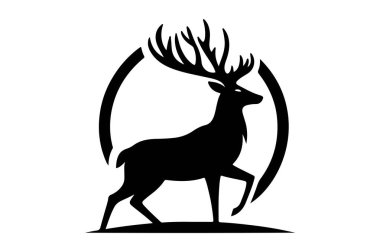 Geyik logosu vektör resmetme tasarımı