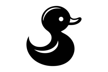 Kuğu simge vektör çizim