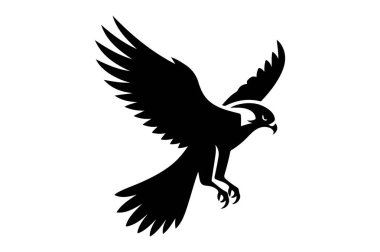 siyah kartal silüeti
