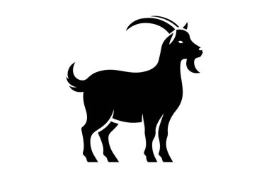 goat logo template vector illustration design symbol clipart