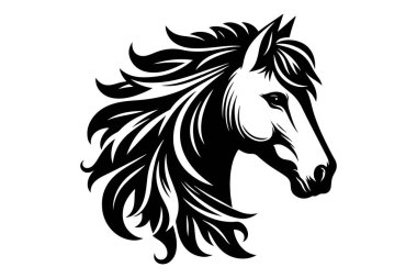 siyah at başı vektörü