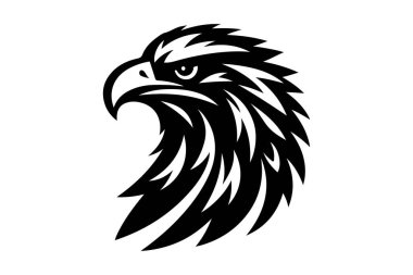Kartal simgesi basit tarzı beyaz arka plan üzerinde izole.