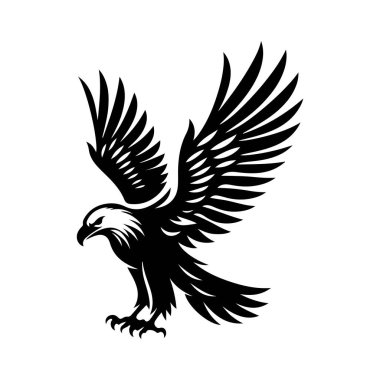 kartal logosu tasarım vektör şablonu.