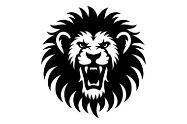 aslan başı vektör logosu