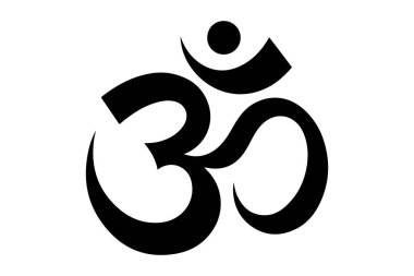 Yoganın meditasyonu için bir sembolün vektör çizimi