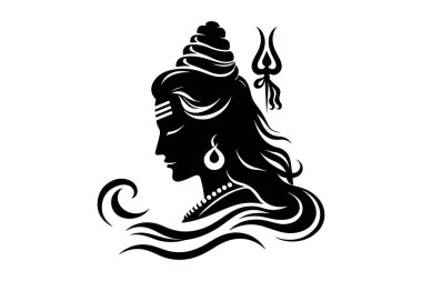 Güzel Hint şivası, vektör çizimi