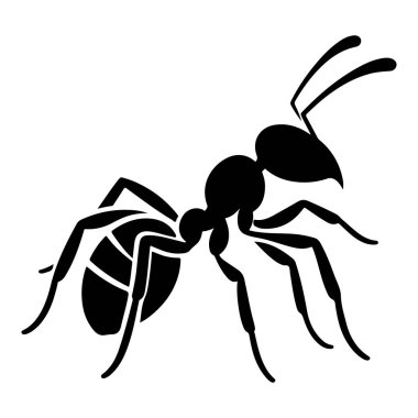 karınca simgesi. Vektör çizim