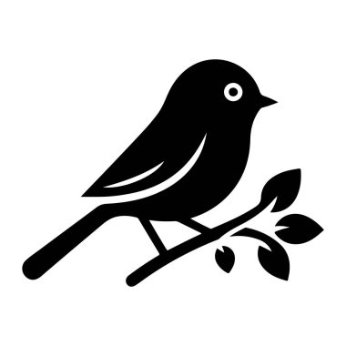 Şirin kuşun vektör çizimi