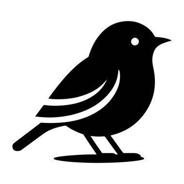 kuş vektör simgesi düz simge