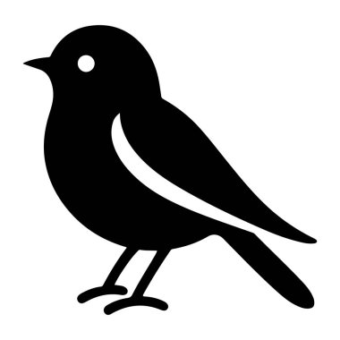 Kuş vektör simgesi. biçim vektör simgesi izole edilmiş beyaz arkaplan, siyah arkaplan.