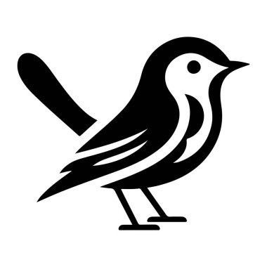 kuş simgesi, vektör illüstrasyonu