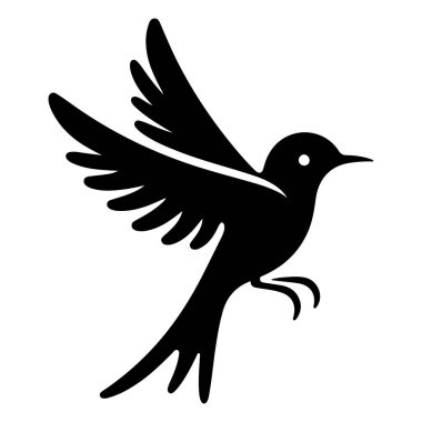 Kuş. Web simgesi basit illüstrasyon