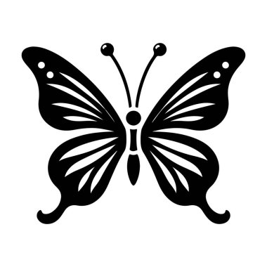vektör kelebek simgesi