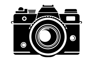 kamera simgesi vektör illüstrasyonu
