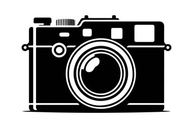 kamera simgesi vektör illüstrasyonu
