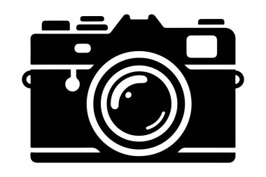 Kamera. Web simgesi basit illüstrasyon