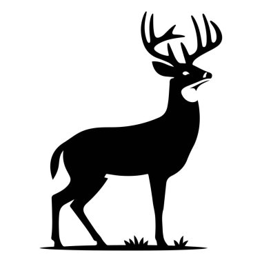 geyik simgesi, vektör illüstrasyon tasarımı