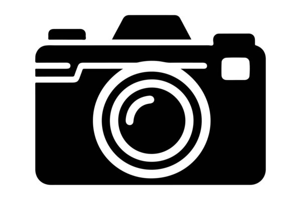 иконка камеры, векторная иллюстрация