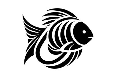 Balık logosunun vektör çizimi