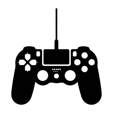 Oyun denetleyici simgesi. Web için Gamepad vektör simgesinin basit illüstrasyonu