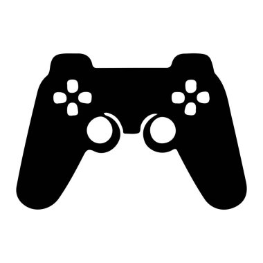 Beyaz arkaplanda oyun denetleyici simgesi. vektör illüstrasyonu.
