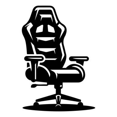 Ofis koltuğu ikonu. taslak biçim vektör illüstrasyonu.