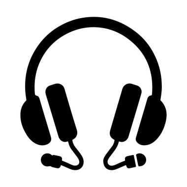 Kulaklık. Web simgesi basit illüstrasyon