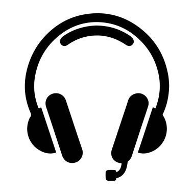 kulaklık simgesi vektör illüstrasyonu