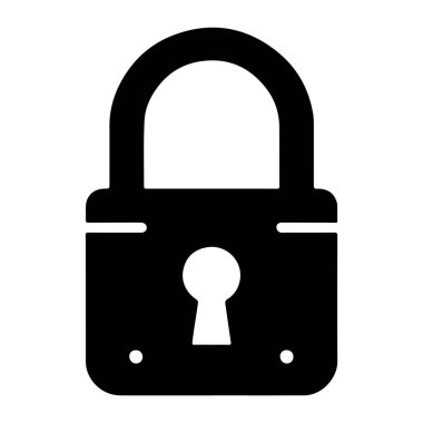 Silüet vektör simgesini kilitle