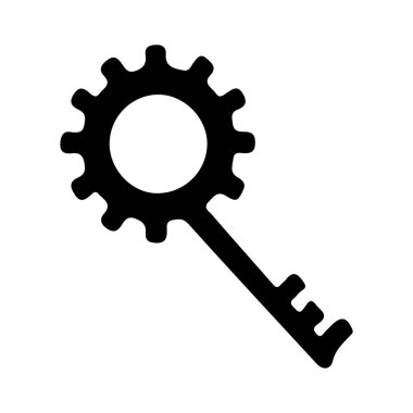 Anahtar simgesi vektör illüstrasyonu