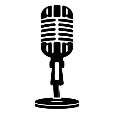 mikrofon simgesi, basit tasarım