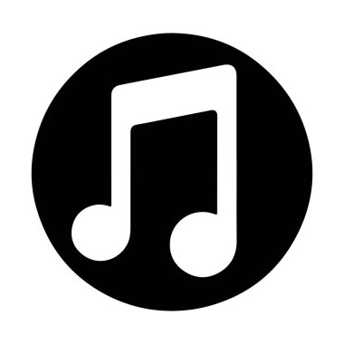 müzik notu vektör simgesi