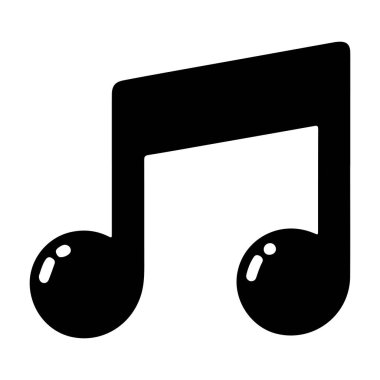 müzik nota sembolü vektör tasarımı