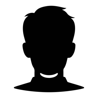 Siyah beyaz bir adam.