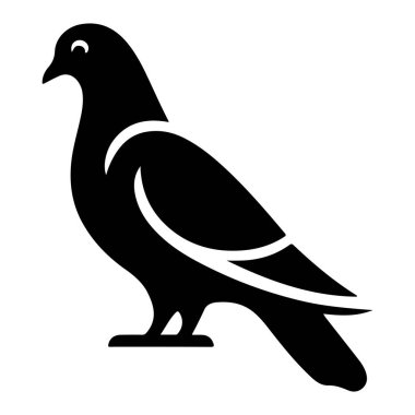 kuş simgesi vektör illüstrasyonu
