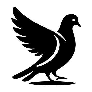 güvercin simgesi, basit vektör